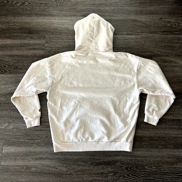 Authentic EUC Drew House Mascot Hoodie Chalk White Smiley‎ Face Logo M Pullover - Picture 5 of 15